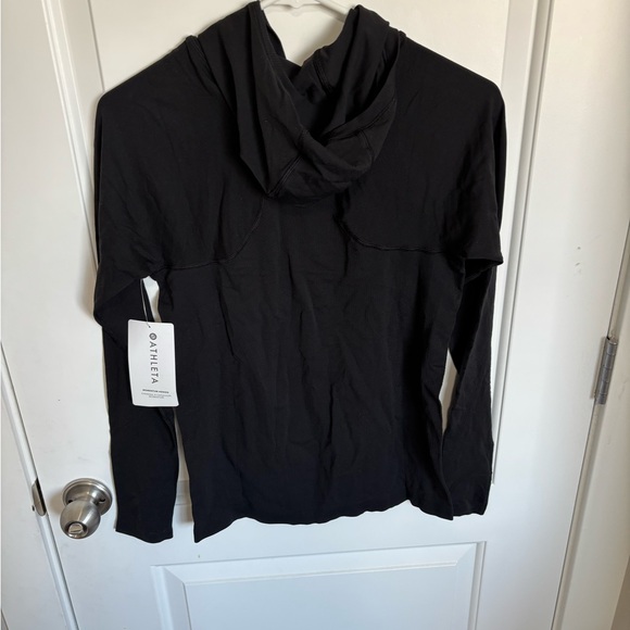 Athleta Black Fitted Long Sleeve Hoodie - Picture 3 of 6